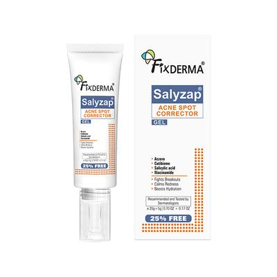 Fixderma Salyzap Acne Spot Corrector Gel with Salicylic Acid & Aczero Reduce Acne Pimples 20 gm - Face Moisturizers
