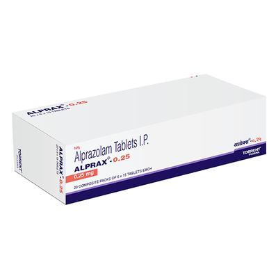 Alprax 0.25mg Tablet 15'S - Anxiety-Anx
