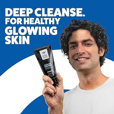 Bombay Shaving Company Charcoal Face Wash, Fights Pollution and Acne, Oil Control 150 gm - Face Washes