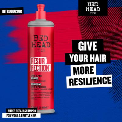 TIGI Bed Head Resurrection Super Repair Shampoo for Weak and Brittle Hair 600 ml - Shampoos