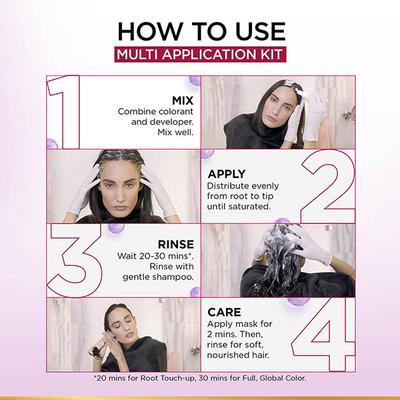 L'Oreal Paris Excellence Creme 3.16 Burgundy with French Rose Oil Triple Care Color (100 gm+72 ml) 1's - Crème