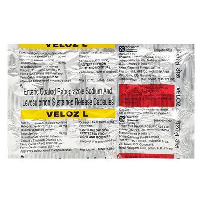 Veloz L Capsule 10'S - Ulcerative Colitis/Bowel Inflammatory Disease-Ant
