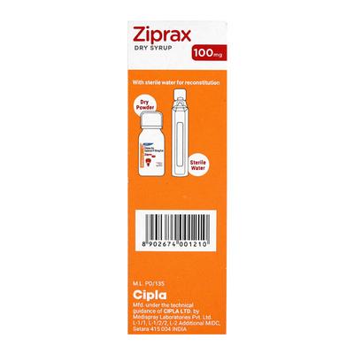 Ziprax Strawberry Flavour 100mg Dry Syrup 30ml - Bacterial Infections-Cep