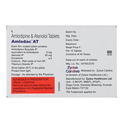 AMLODAC AT Tablet 15's - Hypertension-Cal