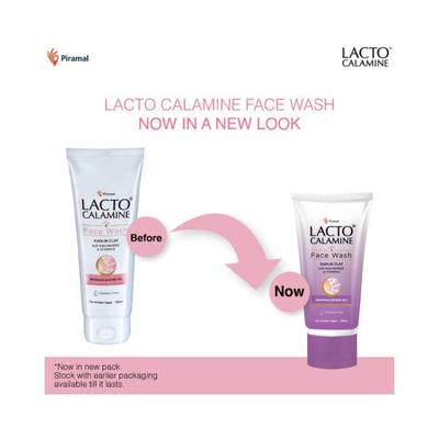 Lacto Calamine Daily Facewash with Kaolin Clay, Niacinamide and Vitamin E for Oily Skin 100ml 2's - Face Wash & Cleansers