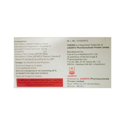 CHEXID RF Tablet 10's - Ulcer/Reflux/Flatulence-Aaa