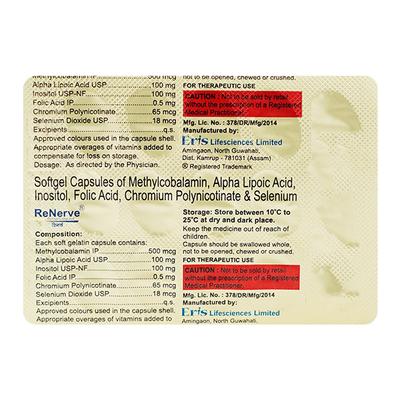 Renerve Capsule 15'S - Nootropics And Neurotrophics