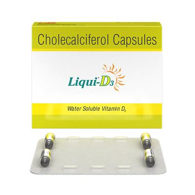 Liqui D3 60000IU Capsule 4'S - Supplements-Vit