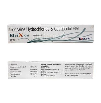 Elvix Gel 50gm - Neuropathic Pain-Dru