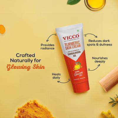 Vicco Turmeric Skin Cream with Sandalwood Oil 30 g - Skin-Treatment