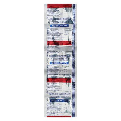 Moxclav 375mg Tablet 10'S - Bacterial Infections-Pen