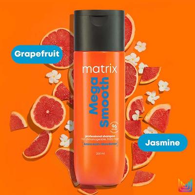 Matrix Mega Smooth Combo for Frizzy, Dry Unmanageable Hair, Defy Frizz for 4 Days 320 g - Shampoos
