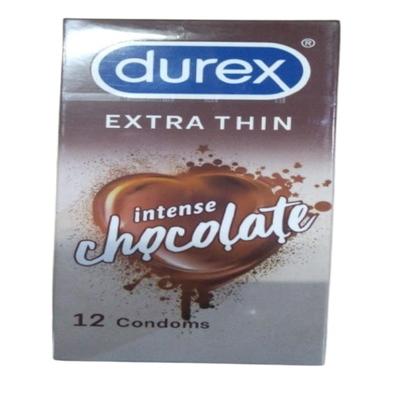 Durex Extra Thin Condoms - Intense Chocolate 12's - Plain/Flavoured Condoms