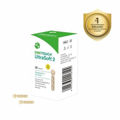 Onetouch Ultra Soft 2 Lancets 25's - Blood Glucose Monitors/Test Strips