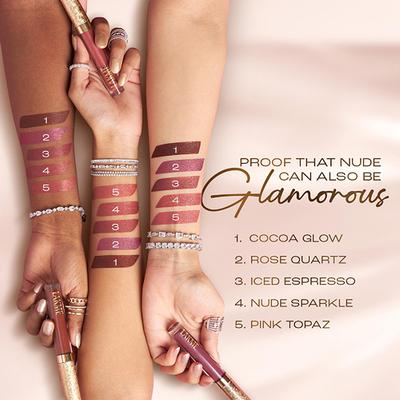 Lakme Be-Jewel Shimmer Lip Liquid, Luminous Matte Finish - 301 Iced Espresso 3.5 ml - Liquid Lipsticks