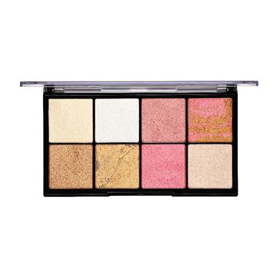 Half N Half HD Pro, Ultra Glow Multicolour Baked Highlighter Palette, Multicolor - 01 24 gm - Highlighters & Illuminators