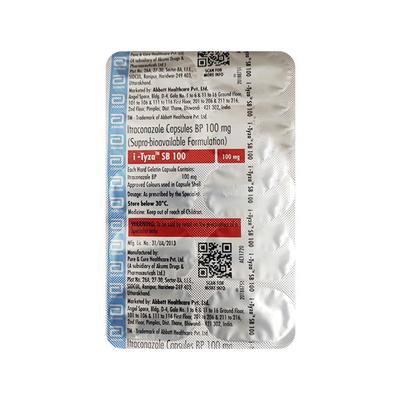 I TYZA SB 100 Capsule 10's - Fungal Infections-Anf