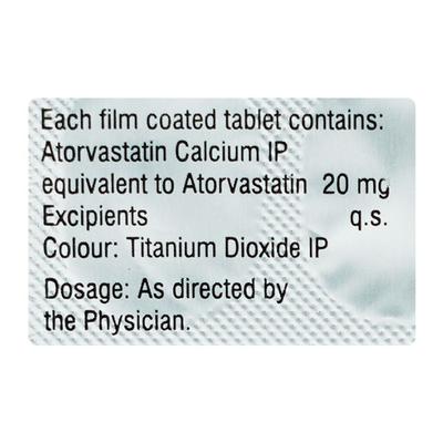Storvas 20mg Tablet 15'S - High Cholesterol-Dys