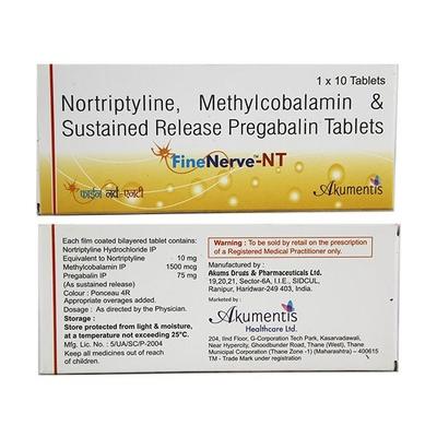 Fine Nerve NT Tablet 10'S - Neuropathic Pain-Dru