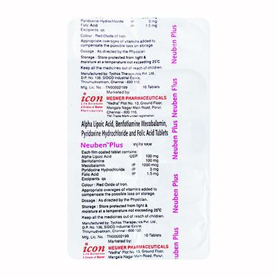 Neuben Plus Tablet 10'S - Neuropathic Pain-Dru