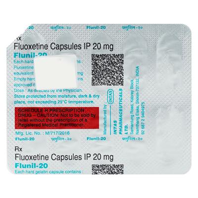 Flunil 20mg Capsule 10'S - Depression-Ant