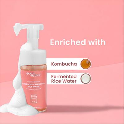 Earth Rhythm Kombucha + Fermented Rice Water Foaming Cleanser 180 gm - Face Washes