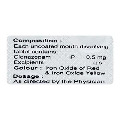 CLOTAS MD 0.5 Tablet 10's - Anxiety-Anx