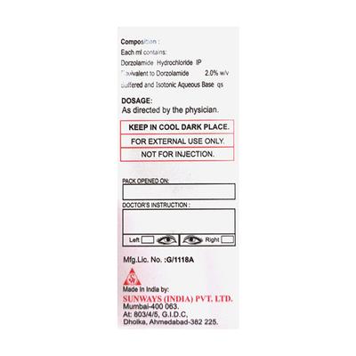 DORSUN BAK FREE Eye Drops 5ml - Glaucoma-Ant