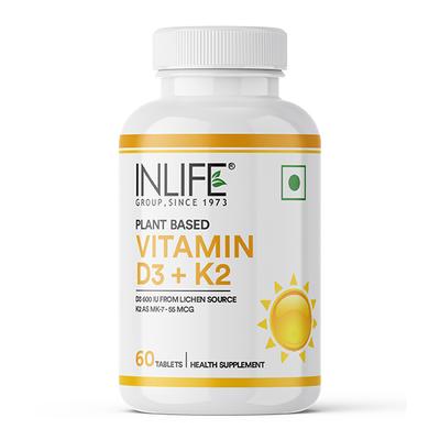 INLIFE Vitamin D3 K2 Veg Tablets 60's - Multi-Vitamins