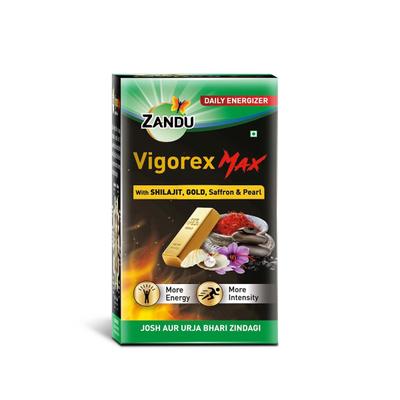 Zandu Vigorex Max Daily Energizer Capsule 20's - Sexual Healthcare