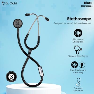 Dr. Odin Stethoscope Black 1's - Health Monitoring Devices
