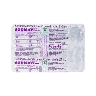SODISAVE 650 Tablet 10's - Ulcer/Reflux/Flatulence-Aaa