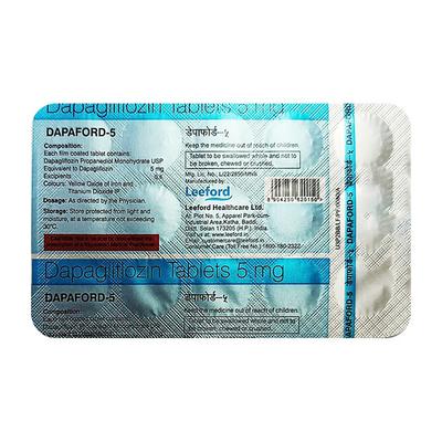 DAPAFORD 5 Tablet 15's - Diabetes-Ant