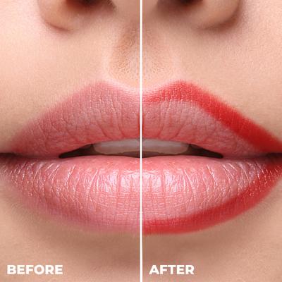 Lamel Long Lasting Gel Lip Liner 411-Ruby Red 1.7 gm - Lip Liners
