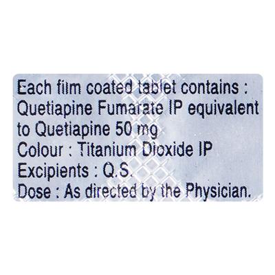 Qutan 50mg Tablet 10'S - Schizophrenia-Aps