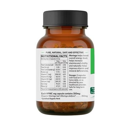 Organic India Moringa Veg Capsules 60's - Vitamin C
