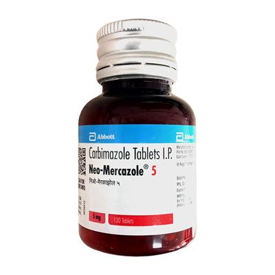 NEO MERCAZOLE 5 Tablet 130's - Hyperthyroidism-Ant