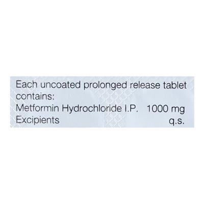 GLUFORMIN XL NEW 1000 Tablet 15's - Diabetes-Ant
