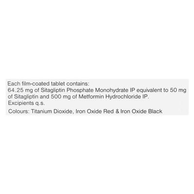 Janumet 50/500mg Tablet 15'S - Diabetes-Ant