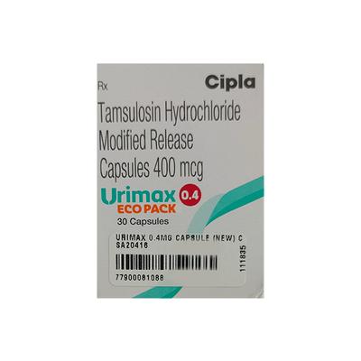Urimax Eco Pack 0.4mg Capsule 30'S - Bladder And Prostate Disorders-Dru