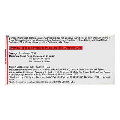 RAMIVEN 100 Tablet 7's - Cancer Oncology-Tar