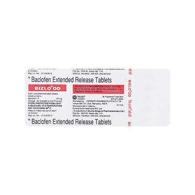 Bizlo OD 20mg Tablet 10'S - Muscle Spasm-Mus