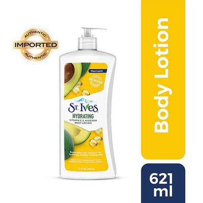 St. Ives Hydrating Vitamin E & Avocado Body Lotion 100% Natural Moisturizers 621 ml - Lotions & Creams