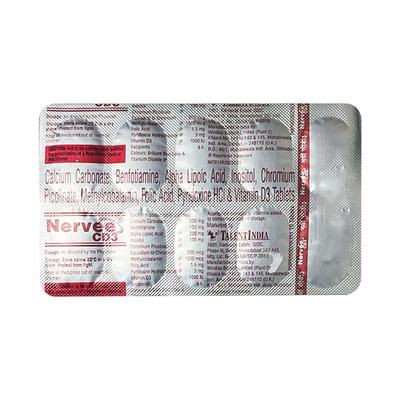 NERVEE CD3 Tablet 10's - Neuropathic Pain-Dru