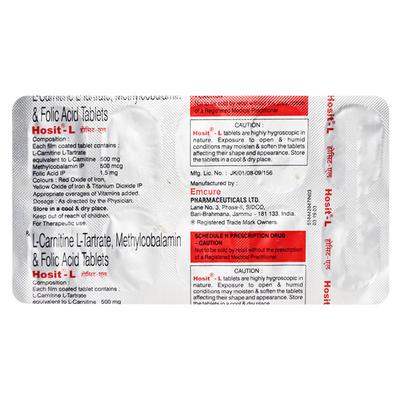 Hosit L Tablet 10'S - Supplements-Vbc