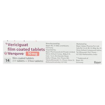 VERQUVO 10 Tablet 14's - Heart Failure-Car