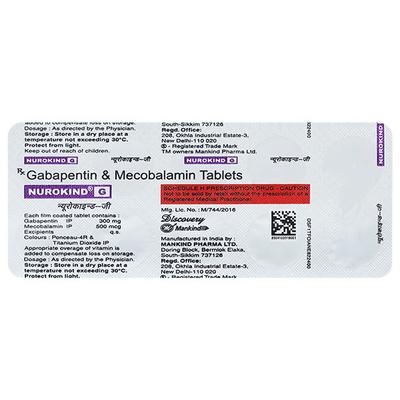 Nurokind G Tablet 10'S - Neuropathic Pain-Dru
