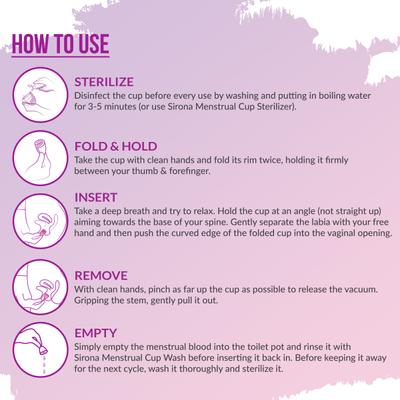 Sirona Reusable Menstrual Cup - (Large) - Menstrual Cups