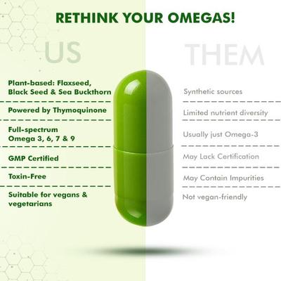 Dr. Morepen Veg-Omega 500 mg Capsule 60's - Omega Fish Oil Fatty Acids