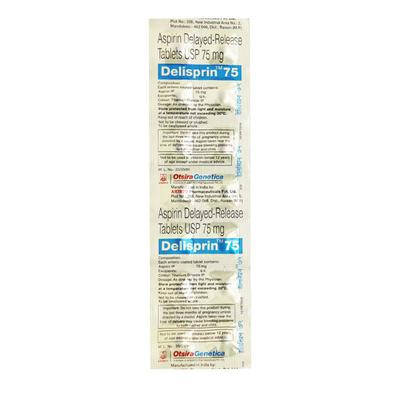 Delisprin 75mg Tablet 14'S - Blood Clot-Ant